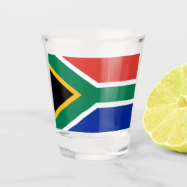 Patriottisch schot met vlag van Zuid-Afrika Shot Glas