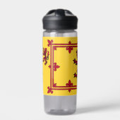 Patriottisch Schotland, Rampant, Gele Schotse vlag Waterfles (Voorkant)