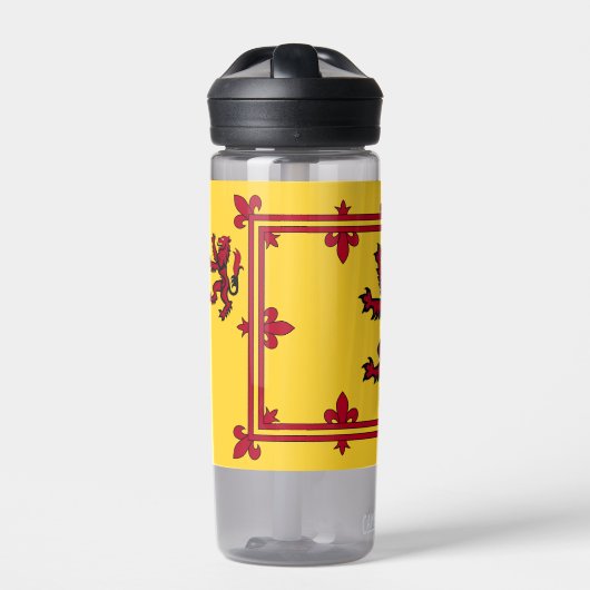 Patriottisch Schotland, Rampant, Gele Schotse vlag Waterfles (Voorkant)