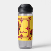 Patriottisch Schotland, Rampant, Gele Schotse vlag Waterfles (Achterkant)