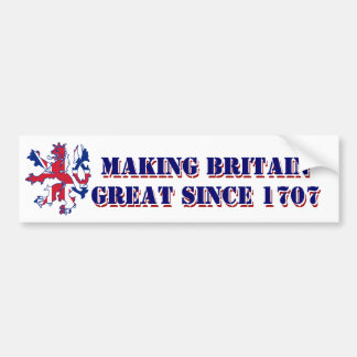 Patriottisch Schots Groot-Brittannië-ontwerp Bumpersticker