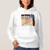 Patriottisch schrijfveer op antiek papier hoodie (Voorkant)