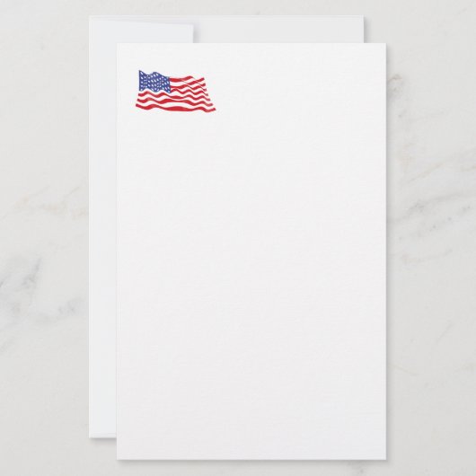 Patriottisch Schrijfwarenpapier Briefpapier (Voorkant)