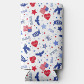 Patriottisch Seltzer Blikjeskoeler (Achterkant)