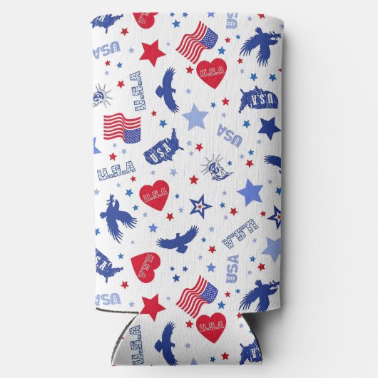 Patriottisch Seltzer Blikjeskoeler (Achterkant)