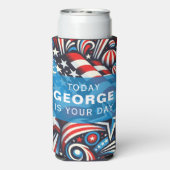 Patriottisch Seltzer Blikjeskoeler (Seltzer Achterkant)