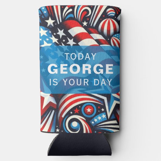 Patriottisch Seltzer Blikjeskoeler (Achterkant)