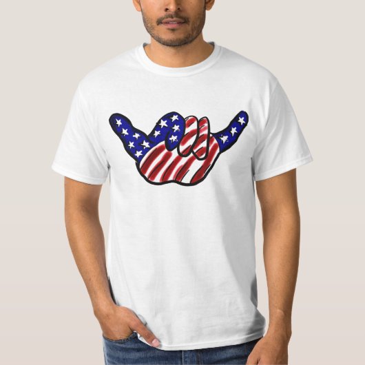 Patriottisch shirt voor losse waarde ophangen (Voorkant)