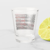 Patriottisch Shot Glass Glas (Achterkant)