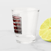 Patriottisch Shot Glass Glas (Rechts)