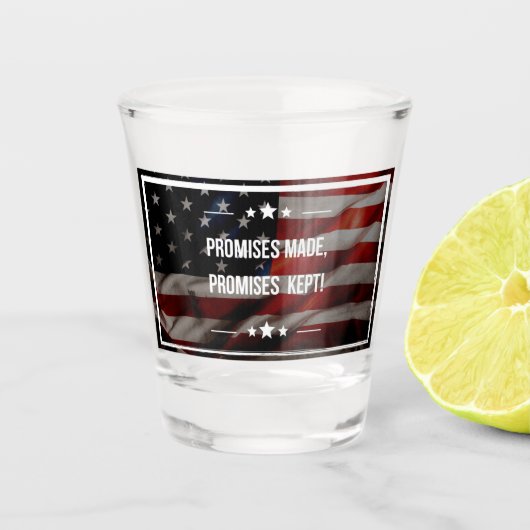 Patriottisch Shot Glass Glas (Voorkant)