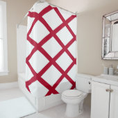 Patriottisch Shower Curtain met vlag van Alabama,  Douchegordijn (In situ)