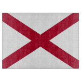 Patriottisch snijbord met vlag van Alabama Snijplank (Voorkant)