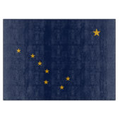Patriottisch snijbord met vlag van Alaska Snijplank (Voorkant)