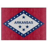 Patriottisch snijbord met vlag van de staat Arkans Snijplank (Voorkant)