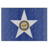Patriottisch snijbord met vlag van Houston Snijplank (Voorkant)