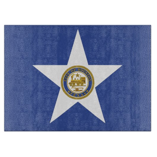 Patriottisch snijbord met vlag van Houston Snijplank (Voorkant)