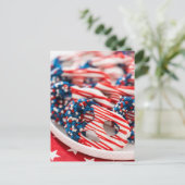 Patriottisch snoepje feestdagenkaart (Staand voorkant)