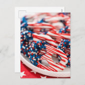 Patriottisch snoepje feestdagenkaart (Voorkant / Achterkant)