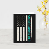 Patriottisch Snowboarding Winter Snowboard Snowboa Kaart (Gele Bloem)