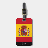 Patriottisch Spanje Bagagelabels, Spaans Vlag Bagagelabel (Voorkant verticaal)
