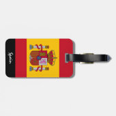 Patriottisch Spanje Bagagelabels, Spaans Vlag Bagagelabel (Achterkant horizontaal)