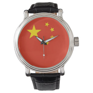 Patriottisch, speciaal horloge met vlag China