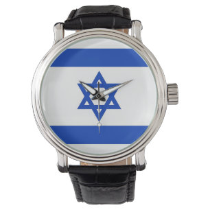 Patriottisch, speciaal horloge met vlag Israël