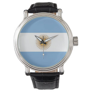 Patriottisch, speciaal horloge met vlag van Argent