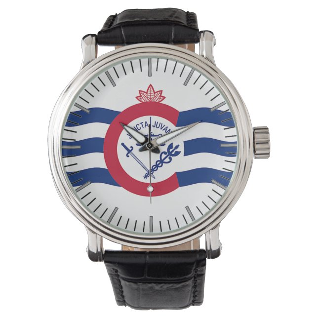 Patriottisch, speciaal horloge met vlag van Cincin (Voorkant)