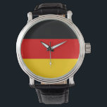 Patriottisch, speciaal horloge met vlag van Duitsl<br><div class="desc">Blijf stipt in stijl met ons handhorloge met de vlag van Duitsland! Dit onderscheidende uurwerk combineert functionaliteit met een levendig ontwerp dat trots de Duitse vlag toont. Perfect voor alledaagse draag of speciale gelegenheden, het is een ideaal accessoire voor iedereen die zijn Duitse erfgoed wil uitdrukken. Gemaakt met hoogwaardige materialen,...</div>