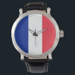 Patriottisch, speciaal horloge met vlag van Frankr<br><div class="desc">Maak een tijdloos statement met ons exclusieve handhorloge met de vlag van Frankrijk! Gemaakt met nauwgezette aandacht voor detail, dit handhorloge is niet alleen een functioneel accessoire; het is een viering van de Franse cultuur en erfgoed. Het levendige ontwerp toont prominent de iconische Franse vlag, waardoor dit horloge een unieke...</div>