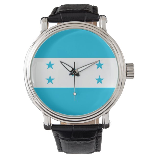 Patriottisch, speciaal horloge met vlag van Hondur (Voorkant)