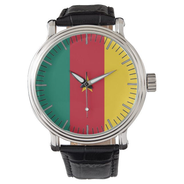 Patriottisch, speciaal horloge met vlag van Kamero (Voorkant)