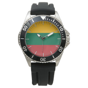 Patriottisch, speciaal horloge met vlag van Litouw