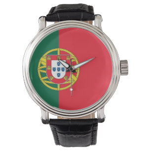 Patriottisch, speciaal horloge met vlag van Portug