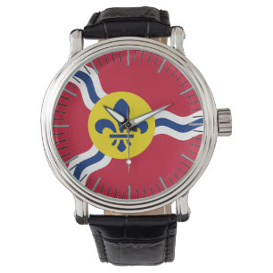 Patriottisch, speciaal horloge, Vlag van St. Louis Horloge