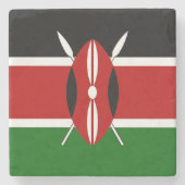 Patriottisch speciaal stenen onderzetter met vlag  (Voorkant)