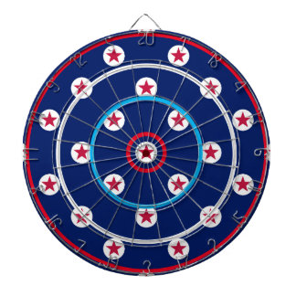 Patriottisch Spel Nacht Rood Wit Blauw Sterren Str Dartbord