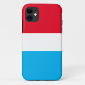 Patriottisch Sportief Helder Rood Witte Hemel Blau Case-Mate iPhone Case (Achterkant)