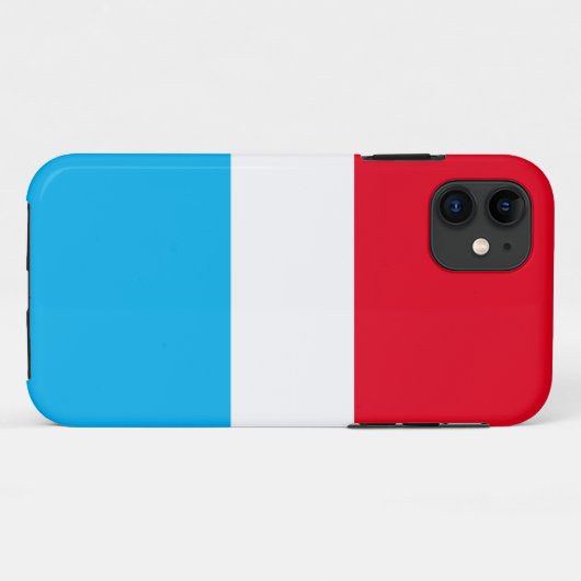 Patriottisch Sportief Helder Rood Witte Hemel Blau Case-Mate iPhone Case (Achterkant (horizontaal))
