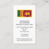 patriottisch | SRI LANKA FLAG Toevoegen | Foto Visitekaartje (Voorkant)