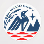 Patriottisch staatszegel van Minnesota Labels (Design 2)