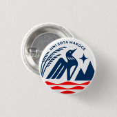 Patriottisch staatszegel van Minnesota Ronde Button 3,2 Cm (Voorkant /achterkant)