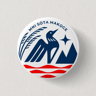 Patriottisch staatszegel van Minnesota Ronde Button 3,2 Cm