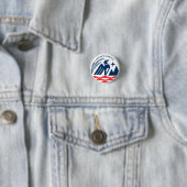 Patriottisch staatszegel van Minnesota Ronde Button 3,2 Cm (In situ)