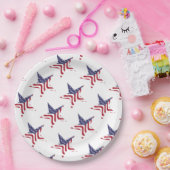Patriottisch Star American Flag Patriotic Paper Bo Papieren Bordje (Feest)
