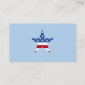 Patriottisch Star-Visitekaartje Visitekaartje (Achterkant)