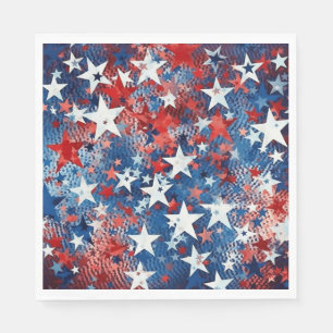 Patriottisch stars Paper Napkins Servet