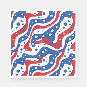 Patriottisch stars Paper Napkins Servet